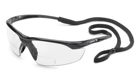 Gateway Safety 28MG15 Conqueror MAG Safety Glasses, 1.5 Diopter Magnification, Gray Lens, Black Frame, One Size in Saudi Arabia