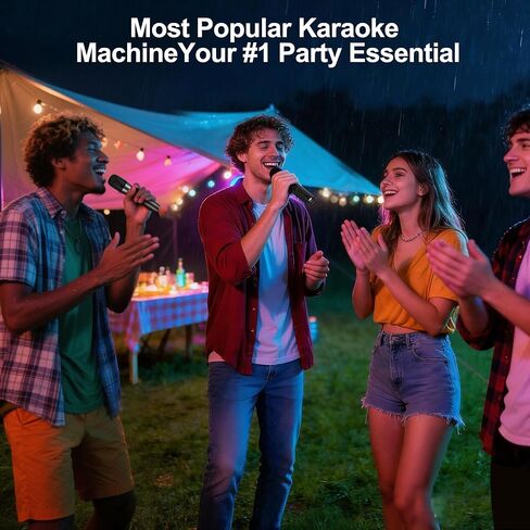 جهاز كاريوكي محمول OTIC AI، ميكروفونات كاريوكي متعددة الوظائف ومحول متعدد الاقتران، ميزة إزالة الصوت التلقائي/الغناء على طول؛ يدعم الغناء في المنزل/الخارج/السيارة للحفلات والتخييم والسفر in Kuwait