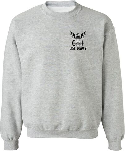 zerogravitee U.S. Navy Anchor Left Chest Crewneck Sweatshirt in Saudi Arabia