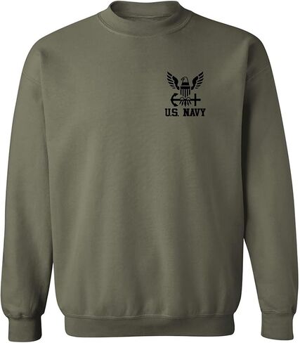 zerogravitee U.S. Navy Anchor Left Chest Crewneck Sweatshirt in Saudi Arabia