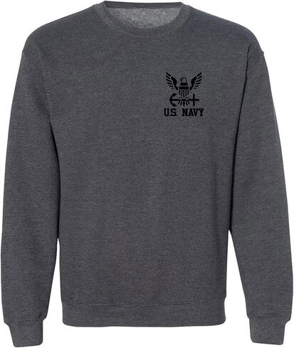 zerogravitee U.S. Navy Anchor Left Chest Crewneck Sweatshirt in Saudi Arabia