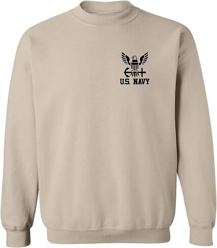 zerogravitee U.S. Navy Anchor Left Chest Crewneck Sweatshirt in Saudi Arabia