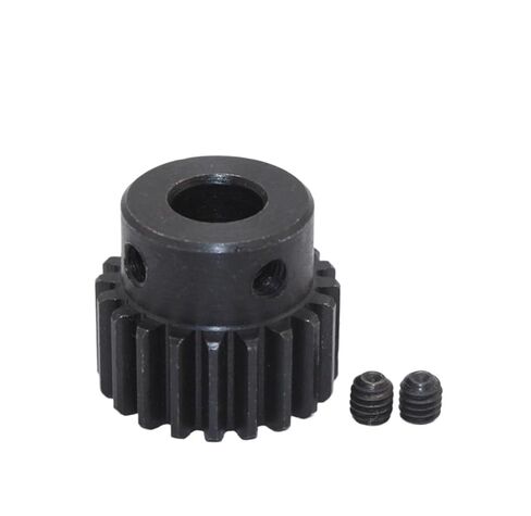 Steel Heavy Duty Motor Pinion Gear M1 Module Steel Gear 20T Teeth Metal Alloy Model Spindle 5mm/6mm/8mm/10mm Hole Transmission Pinion(10mm) in Saudi Arabia