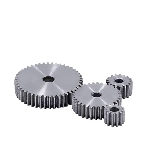 ترس ترس محرك فولاذي شديد التحمل 1M 8T-60T ترس حفز ترس أسطواني مسطح من الفولاذ (1M 19T (تتحمل 12 مم)) in Saudi Arabia