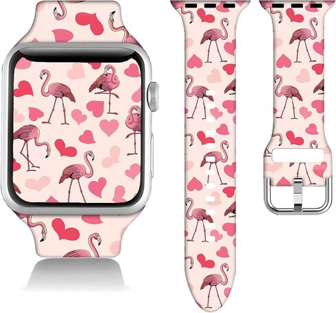 Compatible with Watch Bands for Women Men 38/40/41/42/44/45/46/49mm, Silicone Sport Replacement Wristband Strap for IWatch Series 11 10 9 Ultra 8 7 6 5 4 3 2 1 SE. in Saudi Arabia