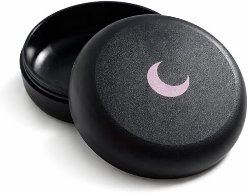 Brando Moon Small Metal Pill Container - 2.1 x 0.9" Pocket Size Portable Pill Box Case – Sturdy Storage Organizer for Coffee, Pills and other Small Components while Traveling in Kuwait