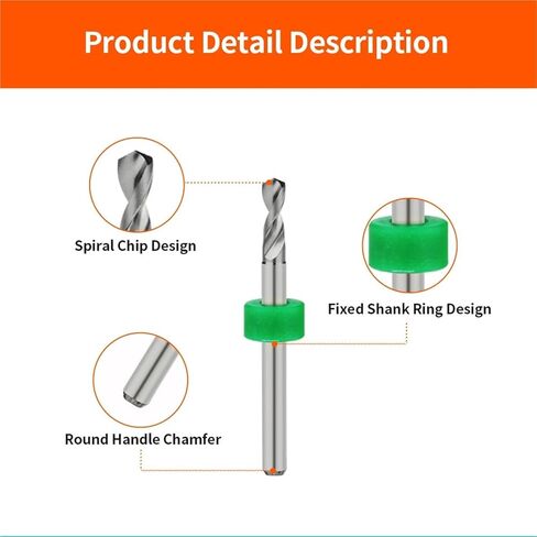 10Pcs 0.6-1.5mm PCB Drill Bits Set Tungsten Steel Drills Printed Circuit Board 3.175 Shank CNC Mini Carbide(PCB 1.4mm 10pcs) in Kuwait