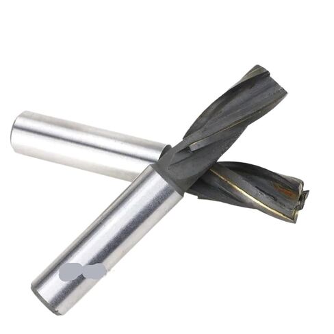 Alloy Straight Shank Spiral End Mill Tungsten Steel Hard Welded Milling Cutter 10mm-50mm 3 Teeth and 4 Teet 1Pcs(45x53x32x135x4T) in Kuwait