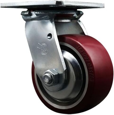 GWHC00001P Clarke 4 Inch Swivel Caster with Thread Guard – Focus II Mid-Size Disc 26 Disc 28 Disc 34 BOOST 28 Clarke Floor Scrubber – Heavy Duty Replacement – Polyurethane Wheel – Service Caster Brand in Saudi Arabia