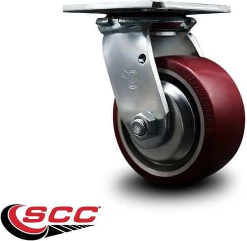 GWHC00001P Clarke 4 Inch Swivel Caster with Thread Guard – Focus II Mid-Size Disc 26 Disc 28 Disc 34 BOOST 28 Clarke Floor Scrubber – Heavy Duty Replacement – Polyurethane Wheel – Service Caster Brand in Saudi Arabia