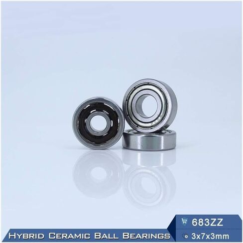 683 3NC 683ZZ محمل السيراميك الهجين 3 * 7 مم ABEC-1 صناعة المحرك المغزل 683HC الهجينة Si3N4 الكرات in Saudi Arabia