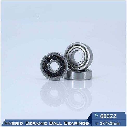 683 3NC 683ZZ محمل السيراميك الهجين 3 * 7 مم ABEC-1 صناعة المحرك المغزل 683HC الهجينة Si3N4 الكرات in Saudi Arabia