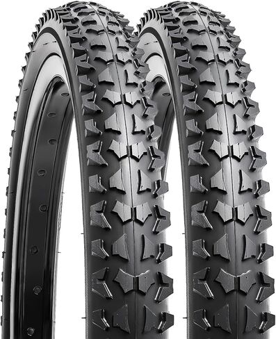 yunscm 2-pcs 18 "إطارات الدراجات الجبلية 18x1.95/53-355 و 18" أنابيب الدراجة الثقيلة صمام Schrader متوافق مع الدراجة الجبلية/خارج الطريق 18 × 1.95 18x2.0 إطارات الدراجات والأنابيب Kid (Y-1220) in Kuwait