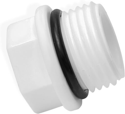 3/4 Inch Male Threaded Plug -0.75 Inch PVC Pipe End Cap - End Cap Connector Plug - Sch 40 MNPT 3/4 PVC Pipe Fittings for Plumbing Water Line 1 PC in a Pack- White in Saudi Arabia