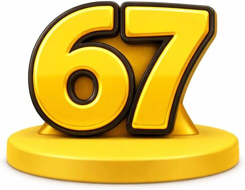 67 جائزة ميمي مضحكة - جائزة مكتب ملتوي من الراتنج، تمثال رقم أصفر غامق، هدية هفوة ساخرة للمكتب والأصدقاء وهواة الجمع in Kuwait