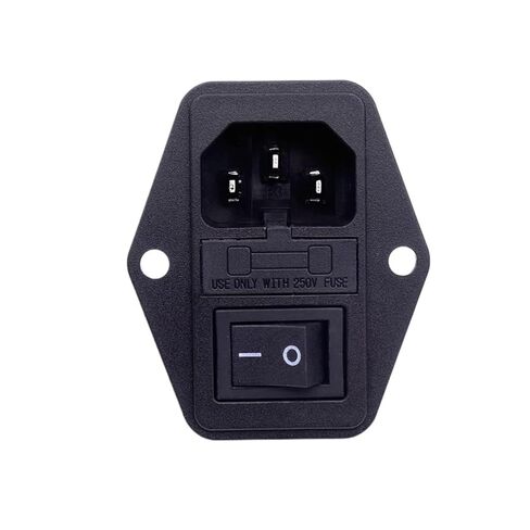 AC Power Socket with Switch and Fuse 3 pins(4 pins Without Light 15A) in Saudi Arabia