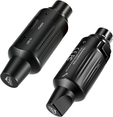 جهاز إرسال واستقبال لاسلكي XLR من EASTROOCK للميكروفونات، نطاق 7 قنوات 130 قدمًا، مزامنة تلقائية 2.4 جيجا هرتز، لميكروفونات المسرح الديناميكية/المكثف، خلاط PA، الاستوديو، الكنيسة، البث المباشر (أسود) in Saudi Arabia