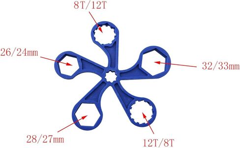 TAODAN Bicycle Fork Disassembly Tool Multifunctional Suspension Fork Crown Race Wrench Blue Nylon Version Repair Tool in Saudi Arabia