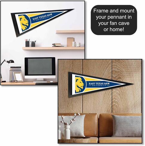 Texas A&M Commerce Lions Wordmark Pennant Flag in Saudi Arabia