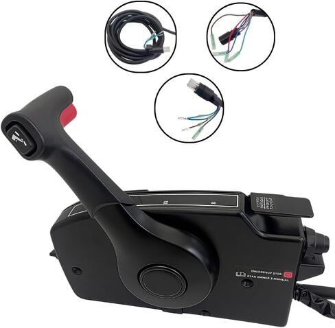 صندوق التحكم عن بعد للتركيب الجانبي GEN I 8Pin 881170A20 لمحرك ميركوري الخارجي مع حزام سحب 20 قدم للفتح، المقبض الأيمن in Kuwait