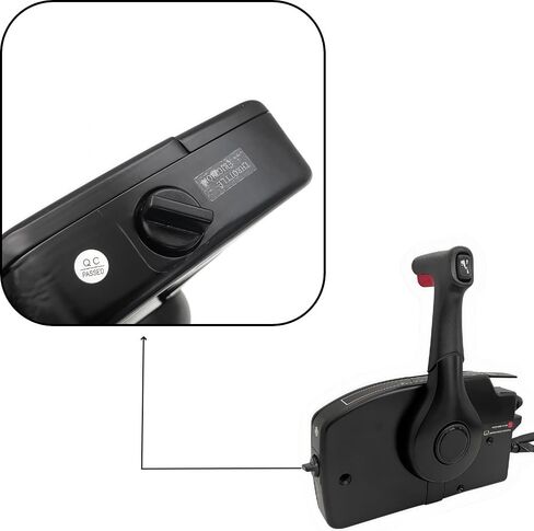 صندوق التحكم عن بعد للتركيب الجانبي GEN I 8Pin 881170A20 لمحرك ميركوري الخارجي مع حزام سحب 20 قدم للفتح، المقبض الأيمن in Kuwait