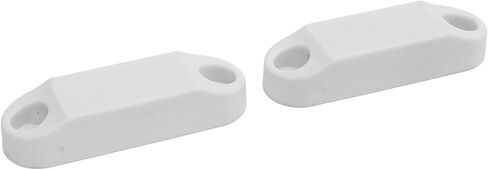 CHICISIS 4 أزواج من أدوات الإمساك بأبواب الأمتعة المغناطيسية ومجموعة حامل، أمان معزز RV للباب المغناطيسي للمعسكرات، مادة ABS باللون الأبيض حامل مرآب RV in Kuwait