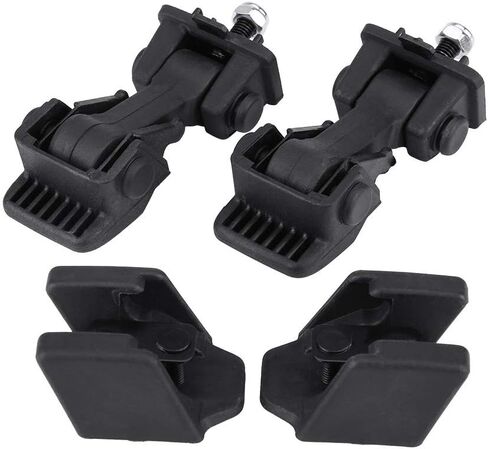 CHICIRIS غطاء محرك السيارة ABS الصلب مزلاج السلامة والأقواس يصلح لمجموعة تأثير TJ 97-06 من 2 للإصلاح السريع in Kuwait