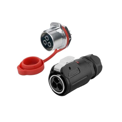 LP-24 Aviation and Socket Threaded Tightening 3-core 25A Gold-Plated Male and Female pin Industrial Connector(Male Plug) in Saudi Arabia