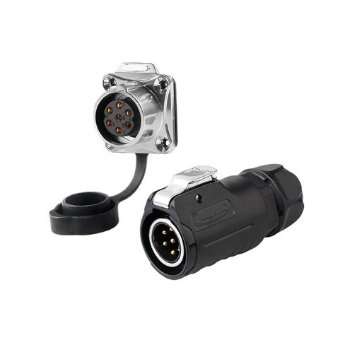 الطيران الصناعي 7 دبوس LP20 مع معدات السياج موصل ذكر وأنثى (ملابس رسمية بأربعة فتحات) in Kuwait