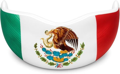 Sports Mouth Guard - Mexican/American Flag Youth White Mouth Guard with Boil & Bite Custom Fit- Premium Impact Mouthguards for All Sports- Trusted by Athletes Nationwide for Superior Protection & Fit in Saudi Arabia