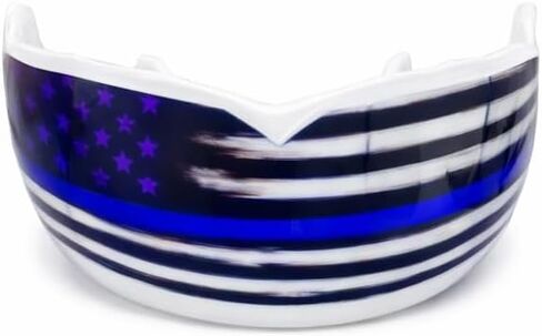 Sports Mouth Guard - Mexican/American Flag Youth White Mouth Guard with Boil & Bite Custom Fit- Premium Impact Mouthguards for All Sports- Trusted by Athletes Nationwide for Superior Protection & Fit in Saudi Arabia