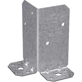 قاعدة عمود التحديثية المجلفنة من Simpson Strong-Tie RPBZ RPBZ ZMAX لمزدوج 2x4 (عبوة من 12 قطعة) in Kuwait