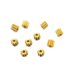 Steel Heavy Duty Motor Pinion Gear 10pcs 101.5A/ 102A Copper Gear 10 Teeth Hole 1.5mm/ 2mm Tight Fitting Small Module Pinions(1.5mm Tight) in Saudi Arabia