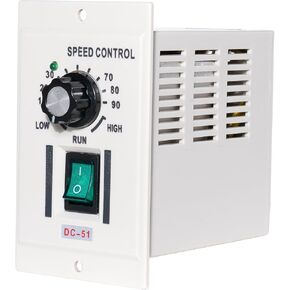 وحدة تحكم في سرعة محرك تيار مستمر بمغناطيس دائم 400 وات، منظم سرعة كهربائي مع مدخل تيار متردد 110 فولت ومخرج تيار مستمر 0 - 90 فولت، سرعة قابلة للتعديل بمقبض in Kuwait