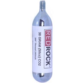 خرطوشة RedRock 38 جرام ثاني أكسيد الكربون، 3/8-24 أسطوانة غاز مضغوطة بخيوط 50 سم مكعب - لمنفاخ إطارات الدراجة، وسترات النجاة القابلة للنفخ، وبنادق Airsoft، والاستخدام الصناعي in Kuwait