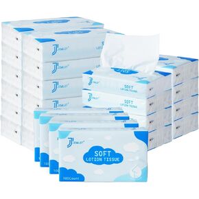 Lotion Facial Tissues - 1200 Sheets 3-Ply Ultra Soft Portable Travel Tissues for Sensitive Skin, Soothing and Gentle Tissues Bulk for Nose in Saudi Arabia