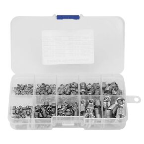 مجموعة أدوات إصلاح خيط الأكمام اللولبية من الفولاذ المقاوم للصدأ 240 قطعة، مجموعة أدوات مقاومة التآكل عالية القوة للإصلاحات الدقيقة في أجزاء السيارات الفضائية in Kuwait