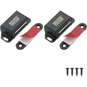 JQK Magnetic Cabinet Door Catch, Stainless Steel Closet Catches with Strong Magnetic, 1.2mm Thickness Furniture Latch 30 lbs (Pack of 20), CC101-P20 in Kuwait