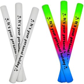 LED 3 Color Foam Sticks Your Personal Holiday Party Batons Wand for Wedding, Birthdays, Quinceanera, Sweet 16, DJ, Concerts, Festivals, Bulk Party Favors (12) in Saudi Arabia
