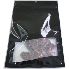 Vacuum Storage Bags for Jerky and Dried Goods, EVOH Lining, Oxygen Barrier (Black, 7.5" x 11") in Kuwait