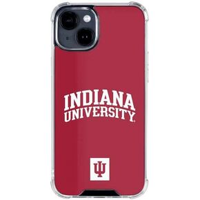Skinit Clear Phone Case Compatible with iPhone 15 - Officially Licensed Indiana University Hoosiers Design in Kuwait