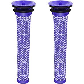عبوة من قطعتين من الفلتر الأمامي/السابق متوافقة مع Dyson V7/V8 (SV11/SV10)، بديل للجزء 965661-01، مجموعة قيمة فلتر ما قبل المحرك القابلة للغسل، ملحق متوافق in Kuwait