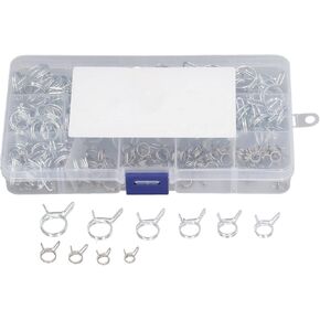 Double Wire Spring Tube Clip High Hardness Hose Clamp for Farm Marine Construction Stainless Steel Carbon Steel 150Pcs 5mm to 14mm in Kuwait