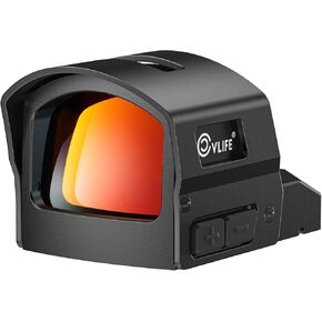 CVLIFE BearMight Auto-Brightness Red Dot Sight with Hood for RMR, 5000G Shockproof, 2 MOA Dot & 32 MOA Circle Open Reflex Optics, Motion Awake Scope for Full-Sized Pistols, Adapter for MOS & Picatinny in Kuwait