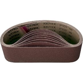 PFERD 49254 Portable Abrasive Belt, Aluminum Oxide A, 24" Length x 3" Width, 100 Grit (Pack of 10) in Saudi Arabia