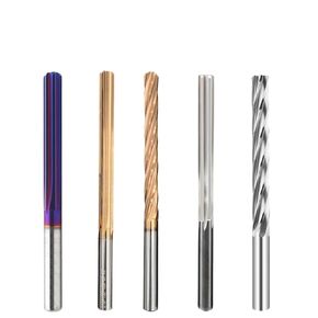 100mm 150mm Carbide Machine Reamer HRC60 Coated Spiral Groove Tolerance H7 Harened Steel Metal Cutter CNC Turning Hole 1Pcs(9x60x100-6F) in Kuwait