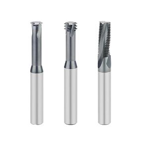 Carbide Thread Milling Cutter Single Tooth Three Teeth Full CNC Machining Center Alloy Coating 1Pcs(M12x1.75) in Kuwait