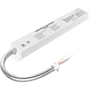 محرك تشغيل احتياطي للطوارئ LED بقدرة 20 وات، 120 فولت - 347 فولت تيار متردد، بطارية احتياطية معتمدة من UL قابلة لإعادة الشحن، وقت طوارئ يزيد عن 90 دقيقة، لمصابيح LED واللوحة والأنابيب باللون الأبيض in Kuwait