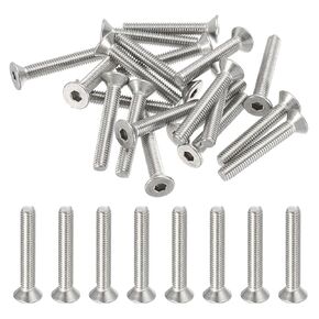 PATIKIL 20 قطعة #10-32 x 1-1/2 "304 الفولاذ المقاوم للصدأ شقة غاطسة رئيس المقبس غطاء المسمار in Kuwait