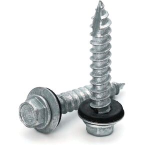Hex Washer Head Mechanical Galvanized Roofing Screws - #14 x 2" Qty 250 in Kuwait